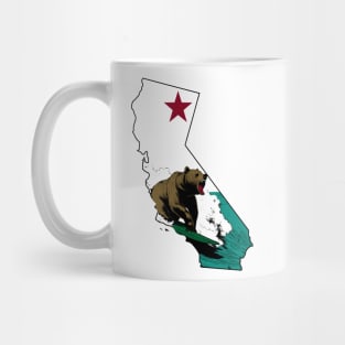 Surfing California Bear Mug